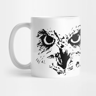 Minimal Owl Eyes Surreal Mug